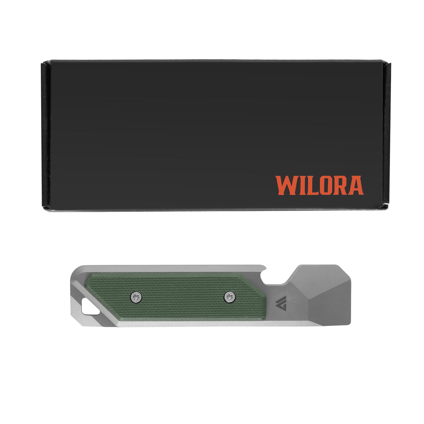 Wilora Wedge – TC4 Titanium EDC Pry Bar - Green Edition