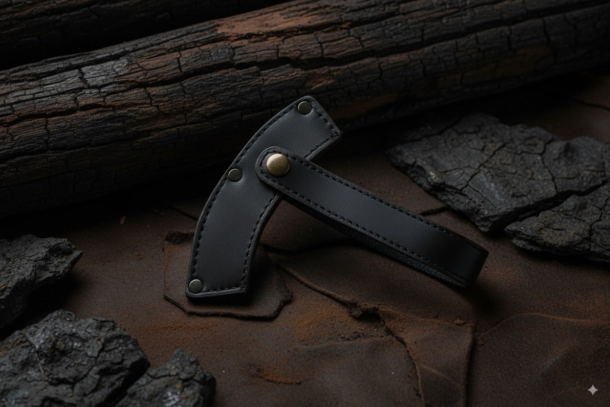 Wilora Hatchet | Ring-Cupped Oak Handle with 45# Steel Blade, PU Sheath, and Lanyard