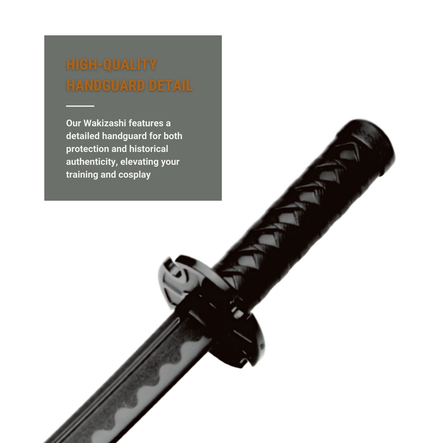 Wilora Wakizashi Training Sword - Polypropylene Martial Arts Practice Sword with Scabbard for Training and Sparring