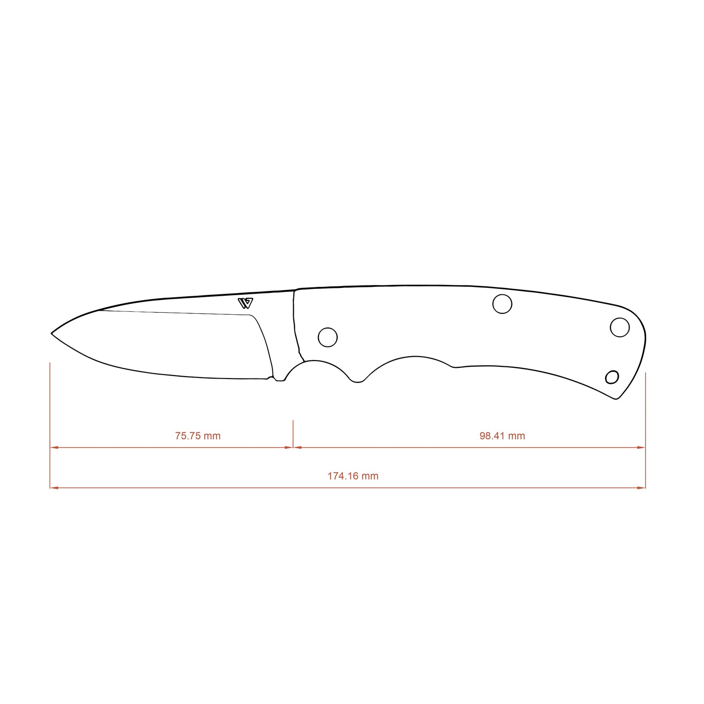 Wilora Slip Joint folding knife size and measurement