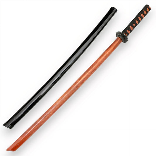 Wilora Natural Wood Bokken Sword | 102 CM Wooden Training Sword with Plastic Scabbard