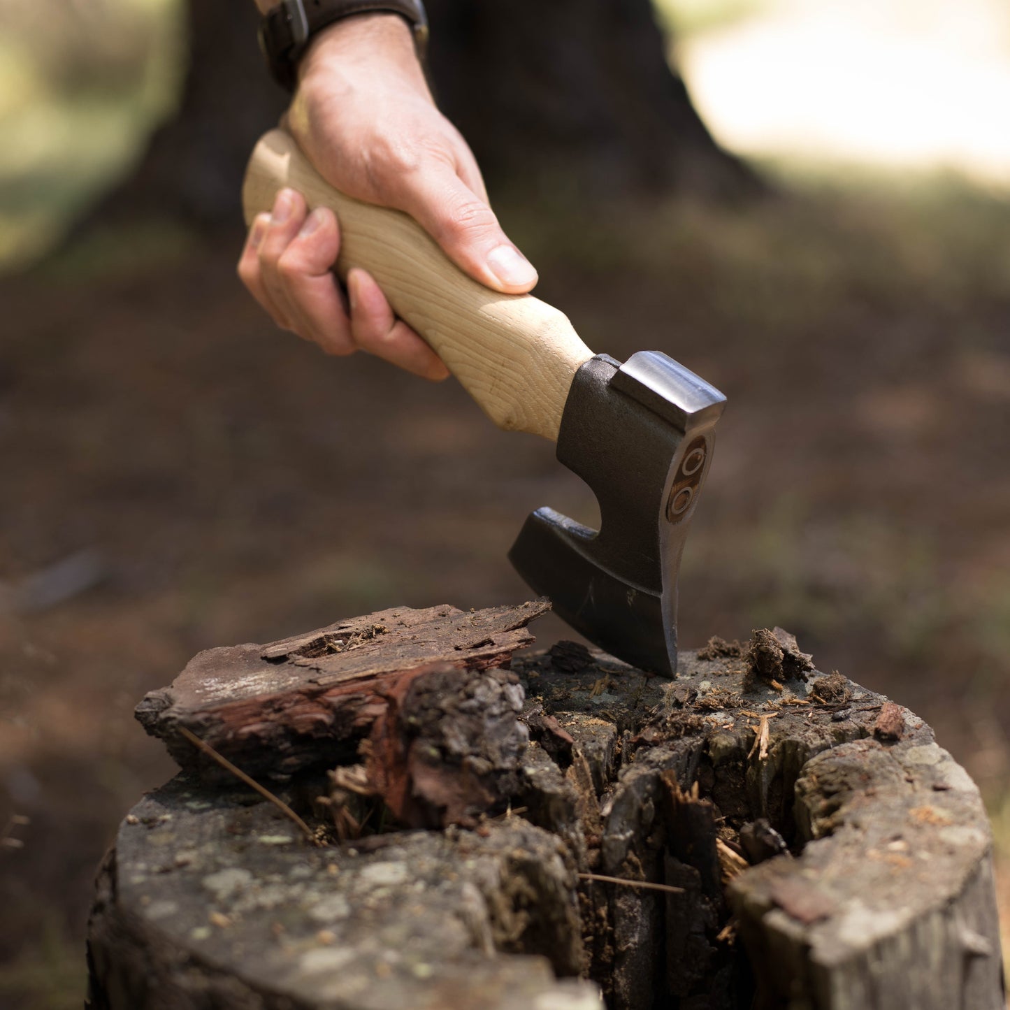 Wilora Compact Hatchet — Hickory, High-Carbon Steel, Hammer Poll