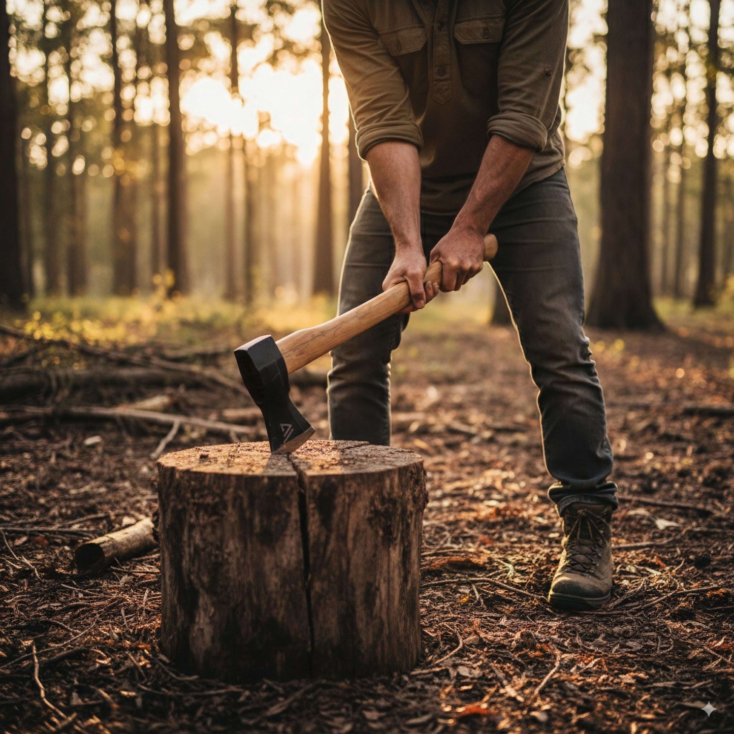 Wilora Splitting Maul 90CM | Heavy-Duty 3KG Carbon Steel Axe for Firewood, Logs, and Outdoor Use
