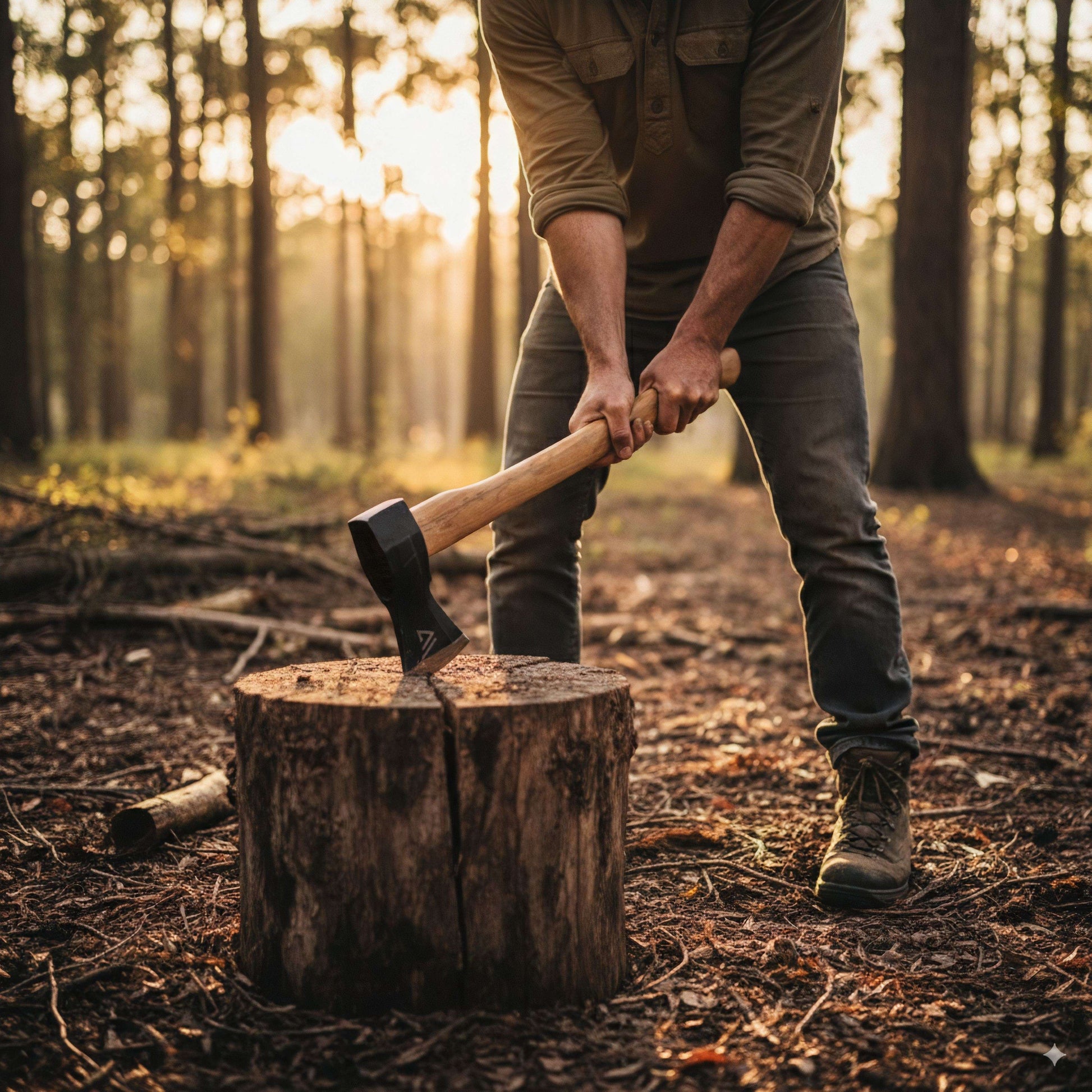 Wilora Splitting Maul 90CM | Heavy-Duty 3KG Carbon Steel Axe for Firewood, Logs, and Outdoor Use
