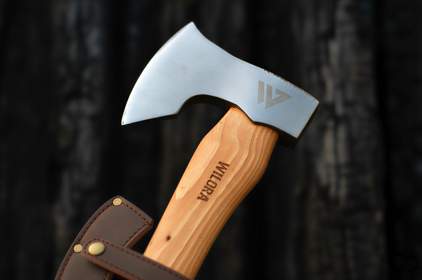 Wilora Bushcraft Axe — High-Carbon Steel, Hickory Handle, PU Sheath