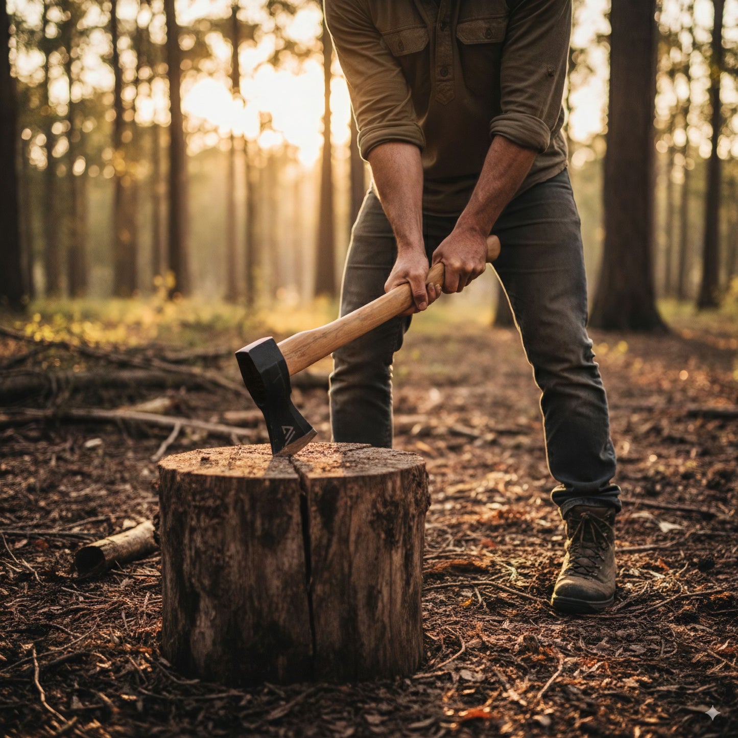 Wilora Splitting Maul 90CM | Heavy-Duty 3KG Carbon Steel Axe for Firewood, Logs, and Outdoor Use