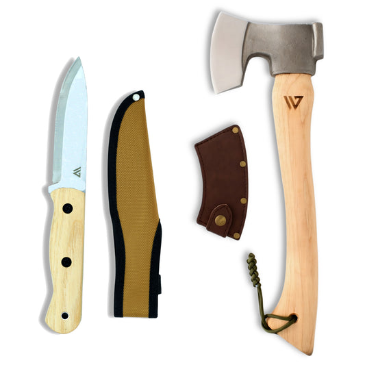 Wilora Trail & Timber Set | Hatchet + Heaford Bushcraft Knife