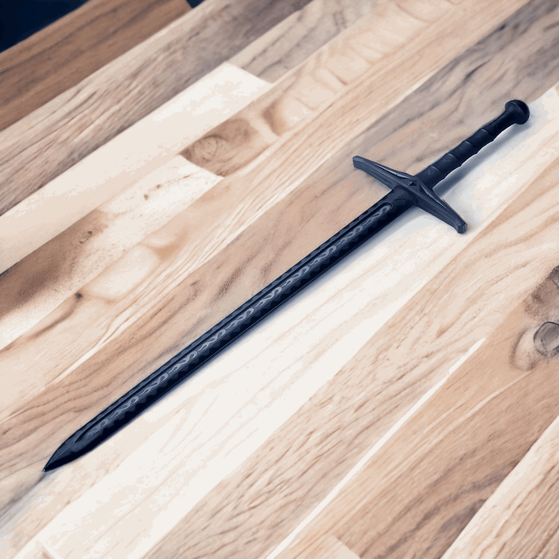 Polypropylene Black Medieval Sword
