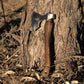 Wilora High-Carbon Axe — American Hickory, Dual-Grit Stone, PU Sheath