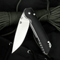D2 Steel Folding Knife with Liner Lock - EDC with Paracord Lanyard & Premium Sheath