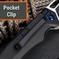 Wilora Manual EDC Folding Knife with D2 Steel Blade, Liner Lock, G10 Handle - Includes Nylon Sheath & Pocket Clip