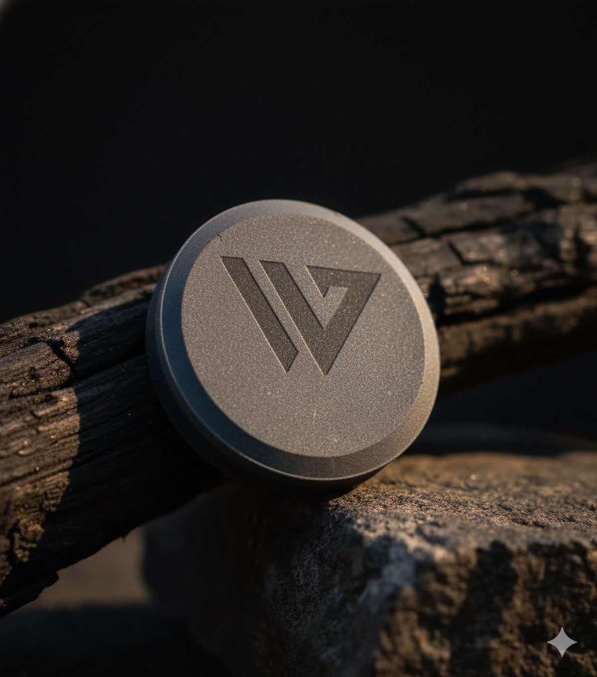 Wilora Sharpening Stone – Round Silicon Carbide Whetstone for Axes & Outdoor Blades