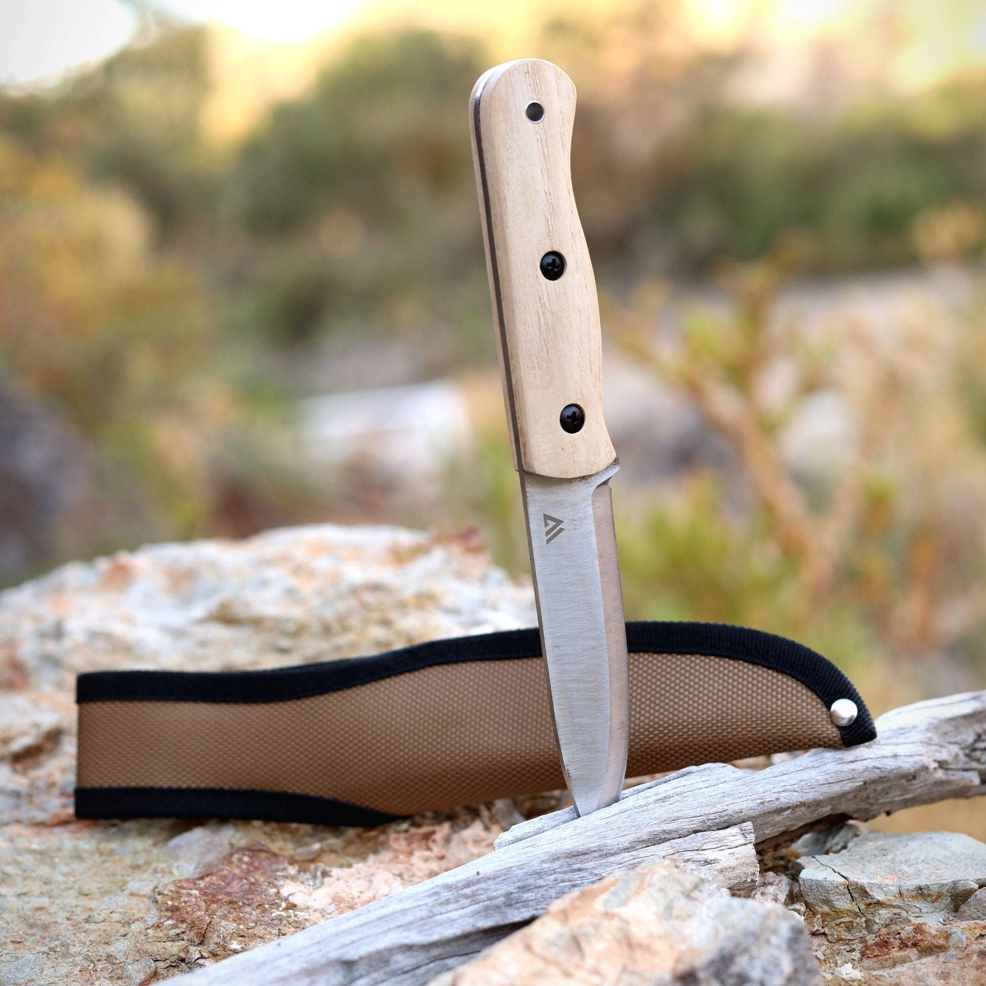 Wilora Bushcraft Kit — Camp Axe, Field Knife & Dual-Grit Stone