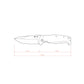 Technical drawing of a knife with dimensions on a white background