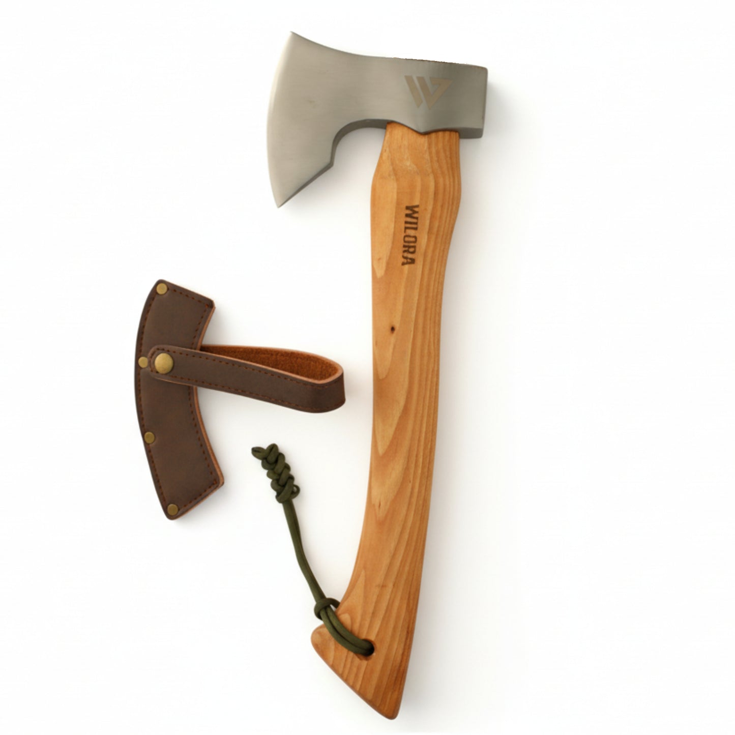 Wilora Bushcraft Axe — High-Carbon Steel, Hickory Handle, PU Sheath