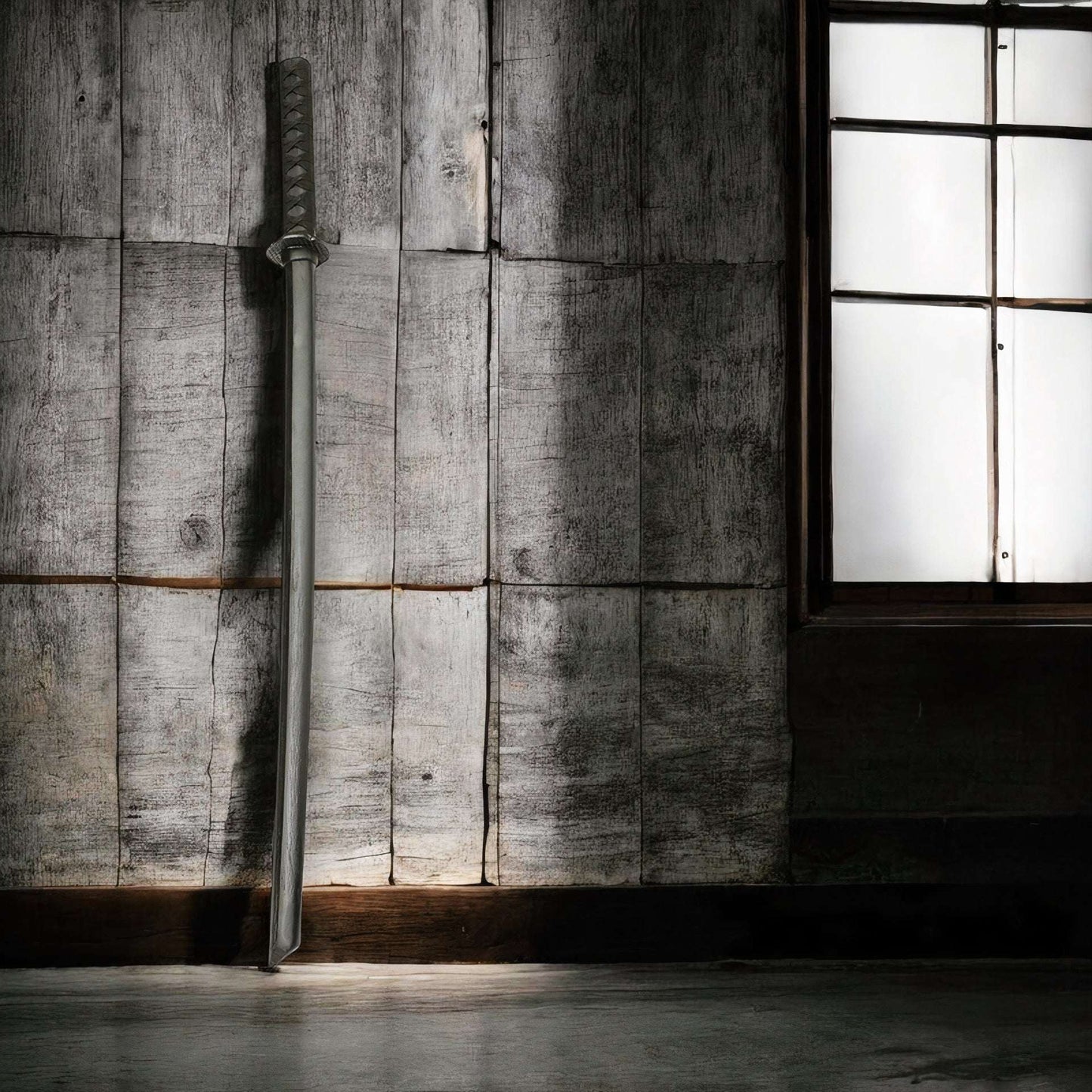 Wilora Black Bokken Sword | 102 CM Wooden Training Katana with Plastic Scabbard