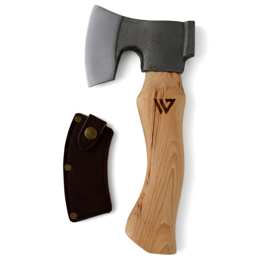 Wilora Compact Hatchet — Hickory, High-Carbon Steel, Hammer Poll