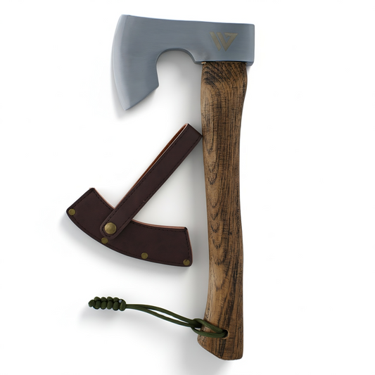 Wilora Viking Axe — High-Carbon Bearded Head, Hickory Handle, PU Sheath