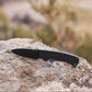 Wilora Slip Joint folding knife with black handle and black blade