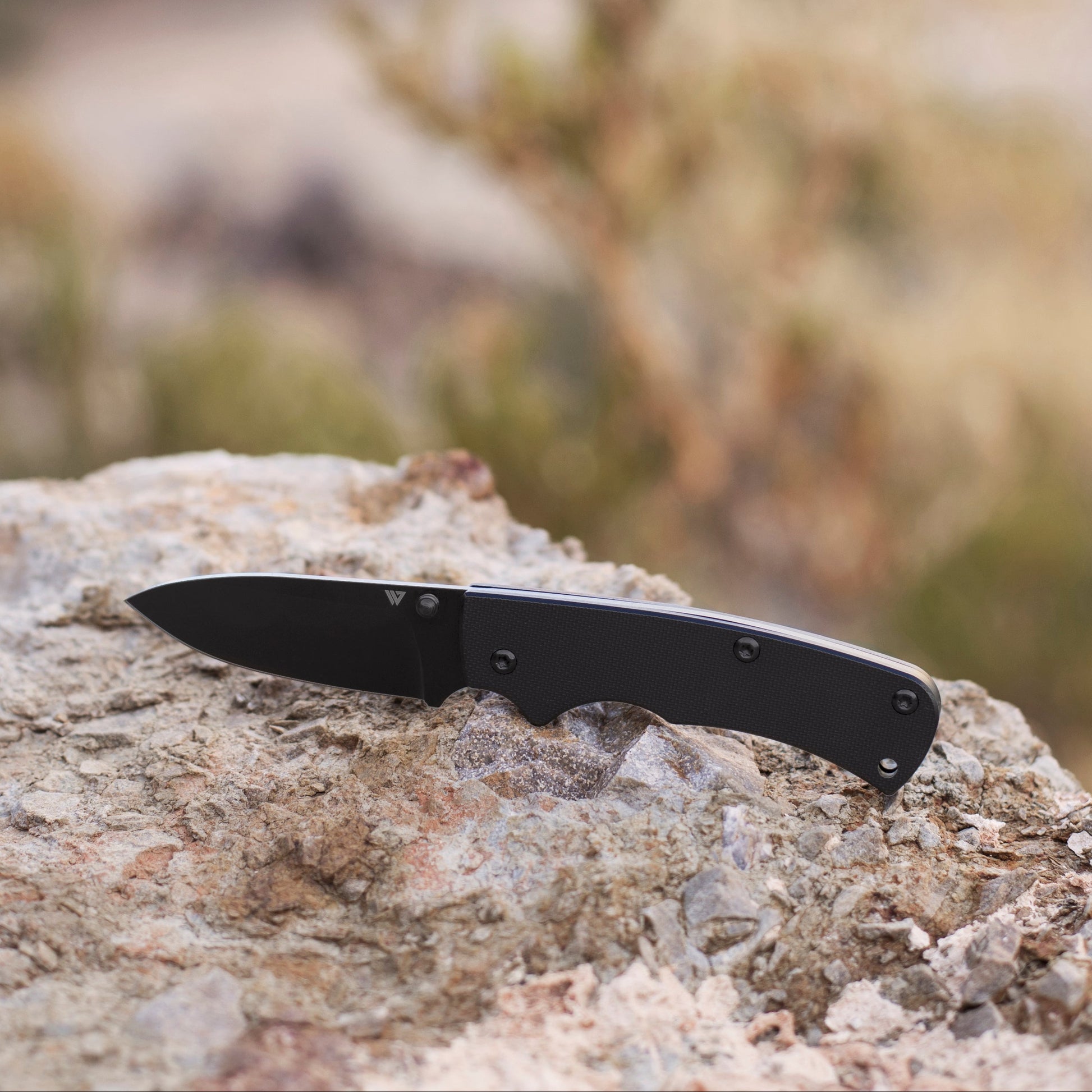 Wilora Slip Joint folding knife with black handle and black blade