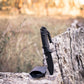 Wilora full tang hunting knife with short Kydex sheath outdoors