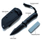 Wilora Full Tang Hunting Knife sharpening stone with sheath