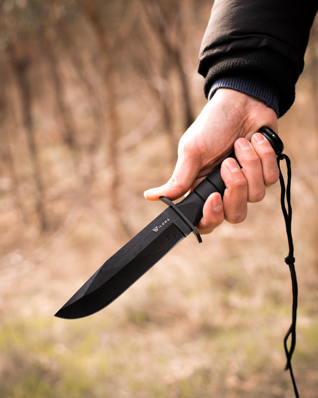 Wilora outdoor hunting knife fixed blade detail