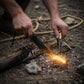 Wilora outdoor hunting knife and fire starter kit