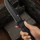 Wilora outdoor hunting knife handle grip detail