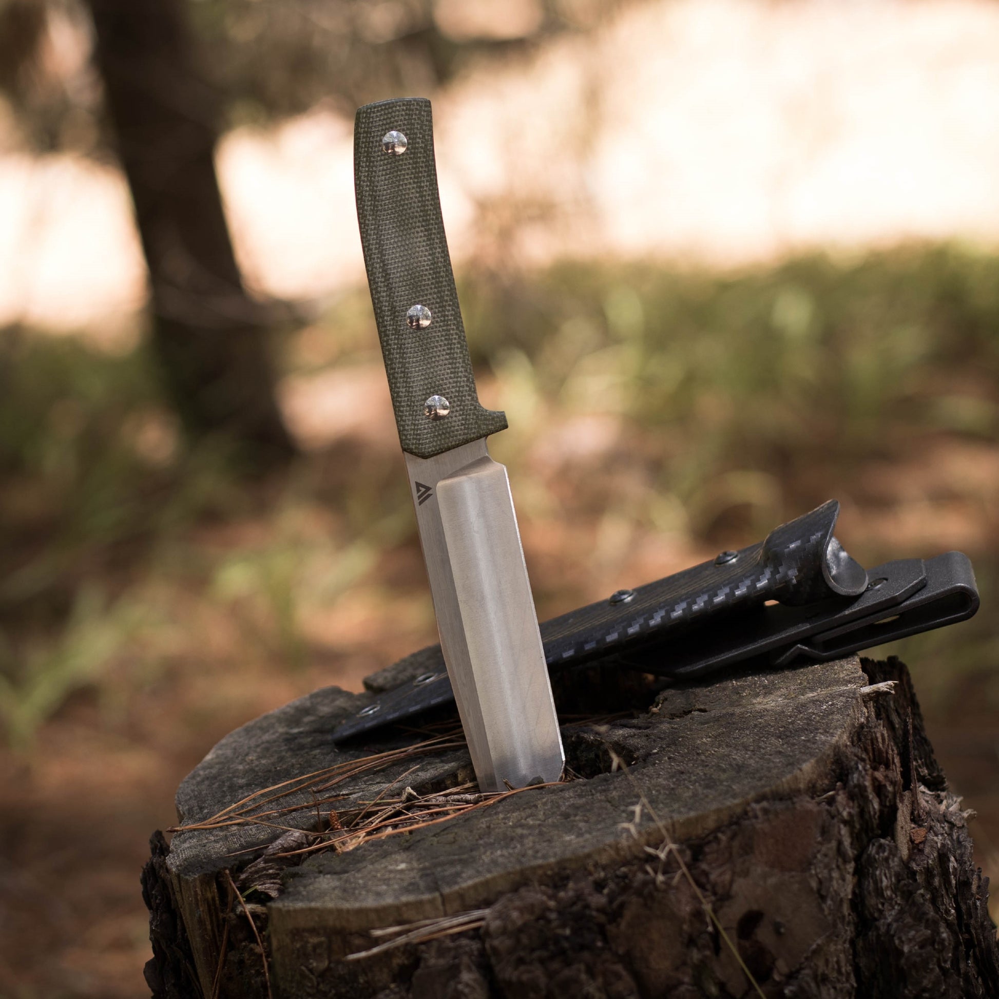 Wilora Riverbed bushcraft knife outdoor camp tool with kydex sheath